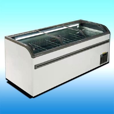 静的な冷却のガラス ドアの箱のフリーザー