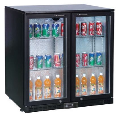 反対のロックおよび振動ドア208Lが付いているクーラー2のガラス ドアの下の背部棒