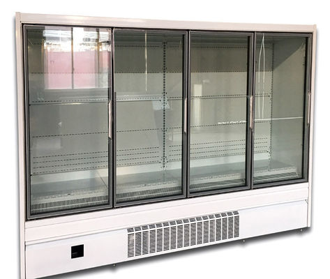 4つのドアが付いているドアのMultideckの直立したガラス クーラーはタイプUC-4Dで差し込む