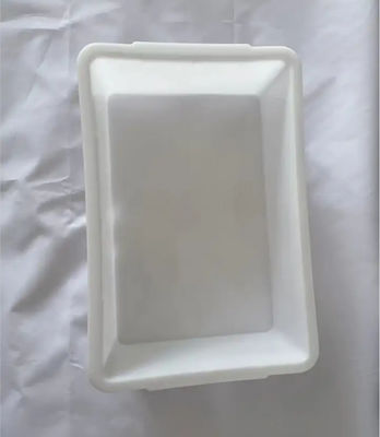 白色 厚く 品種分け 大きいゴム盆 長方形 スーパー プラスチック 白色盆