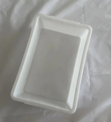 白色 厚く 品種分け 大きいゴム盆 長方形 スーパー プラスチック 白色盆