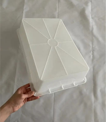 厚い白いプラスチックゴム盆 カメ盆 ボックス プラスチック方形 ターンオーバー 洗濯盆