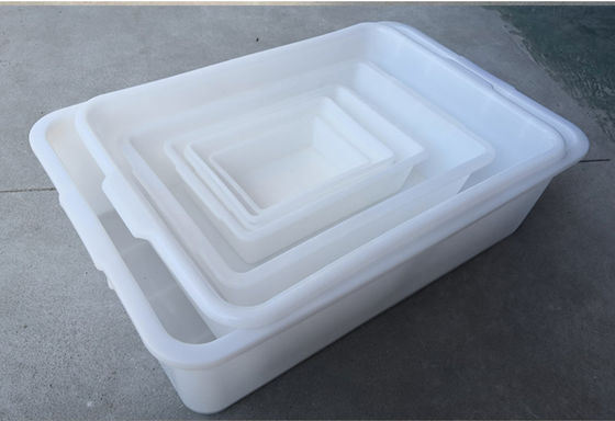 プラスチックの長方形 ホワイト スーパーマーケット キッチン アイス トレイ 食品 スクウェア 盆 バーベキュー 収納箱