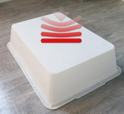 立方形のプラスチック 白い蓋のない貯蔵庫 スーパーマーケット キッチン アイストレイ