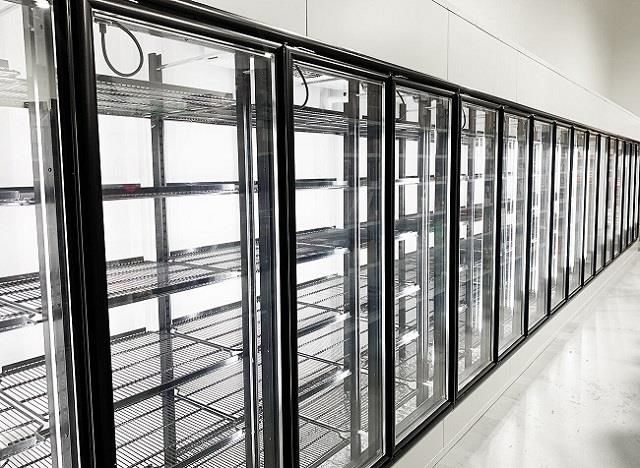 クーラー ビール洞窟の歩行のための中型の温度のフリーザーのガラス ドアは表示冷蔵室を冷やした