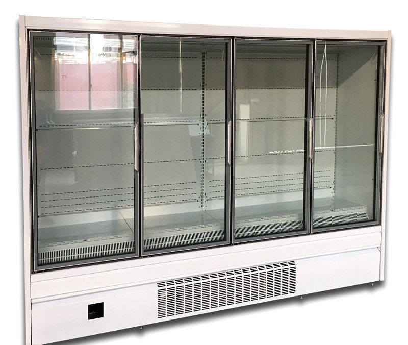 4つのドアが付いているドアのMultideckの直立したガラス クーラーはタイプUC-4Dで差し込む