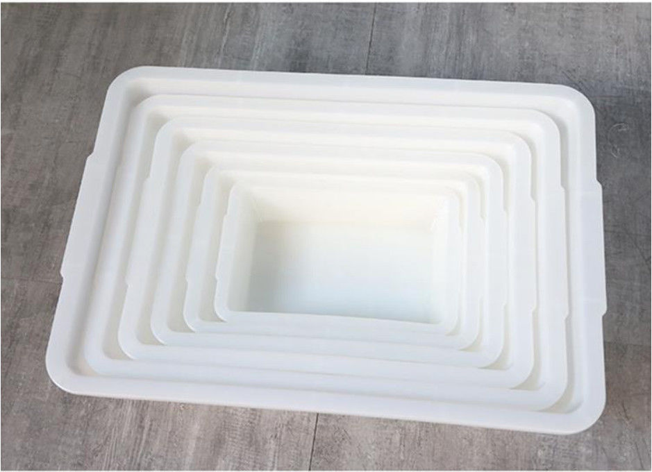 直角型プラスチックバスケット 氷のトレイ スパイシーバシン スーパーマーケット 貯蔵保存ボックス